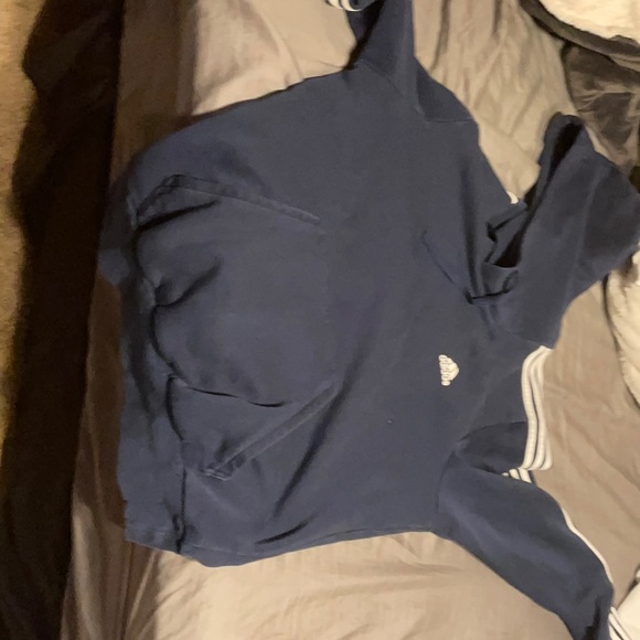 Navy Adidas hoodie - Picture 1 of 3